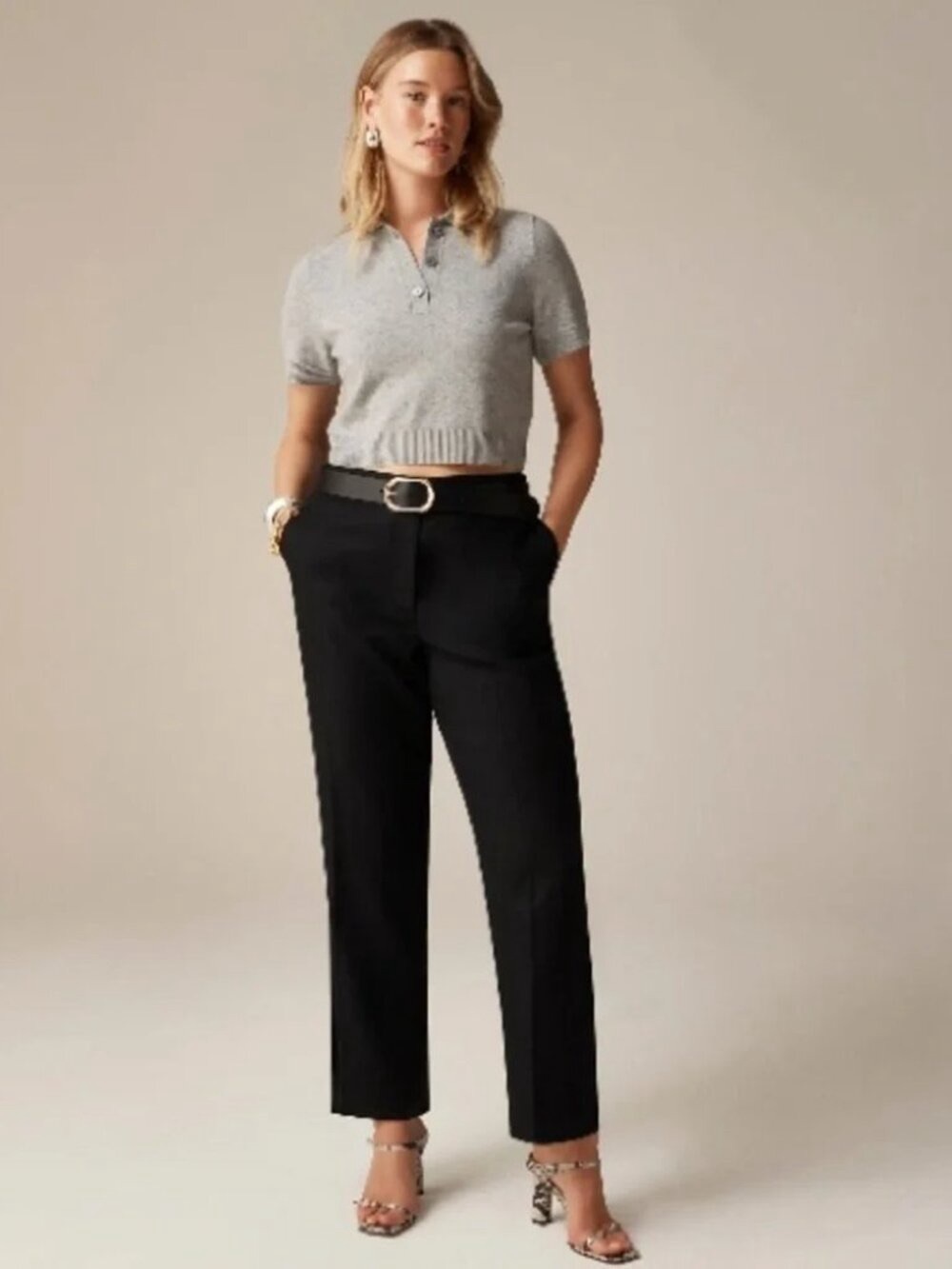 J Crew Kate Straight-leg Pant In Stretch Linen Blend